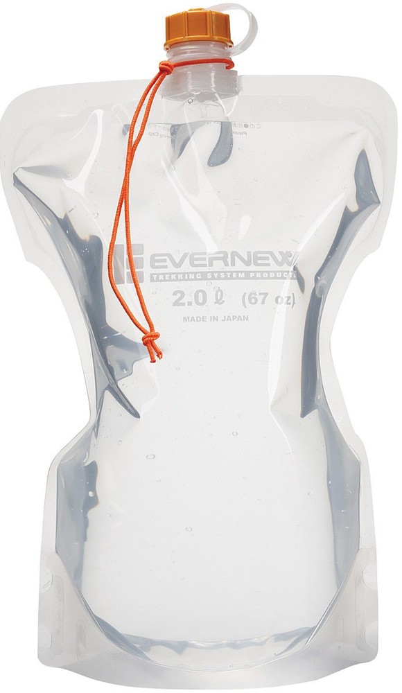 Evernew 2000ml Hydration Water Carry Pack with Low-Odor Polyethylene & Shock