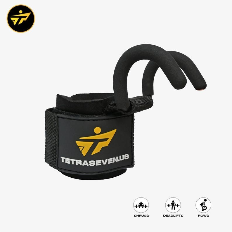 Gym Hook Strap Bar – Powerlifting Accessory for Heavy Pulls