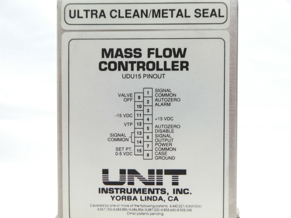UNIT Instruments UFC-8160 Mass Flow Controller MFC 500 SCCM N2 Working Spare