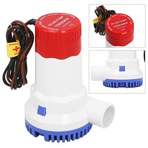 Submersible Bilge Pump with Float Switch 1500GPH 12V Marine