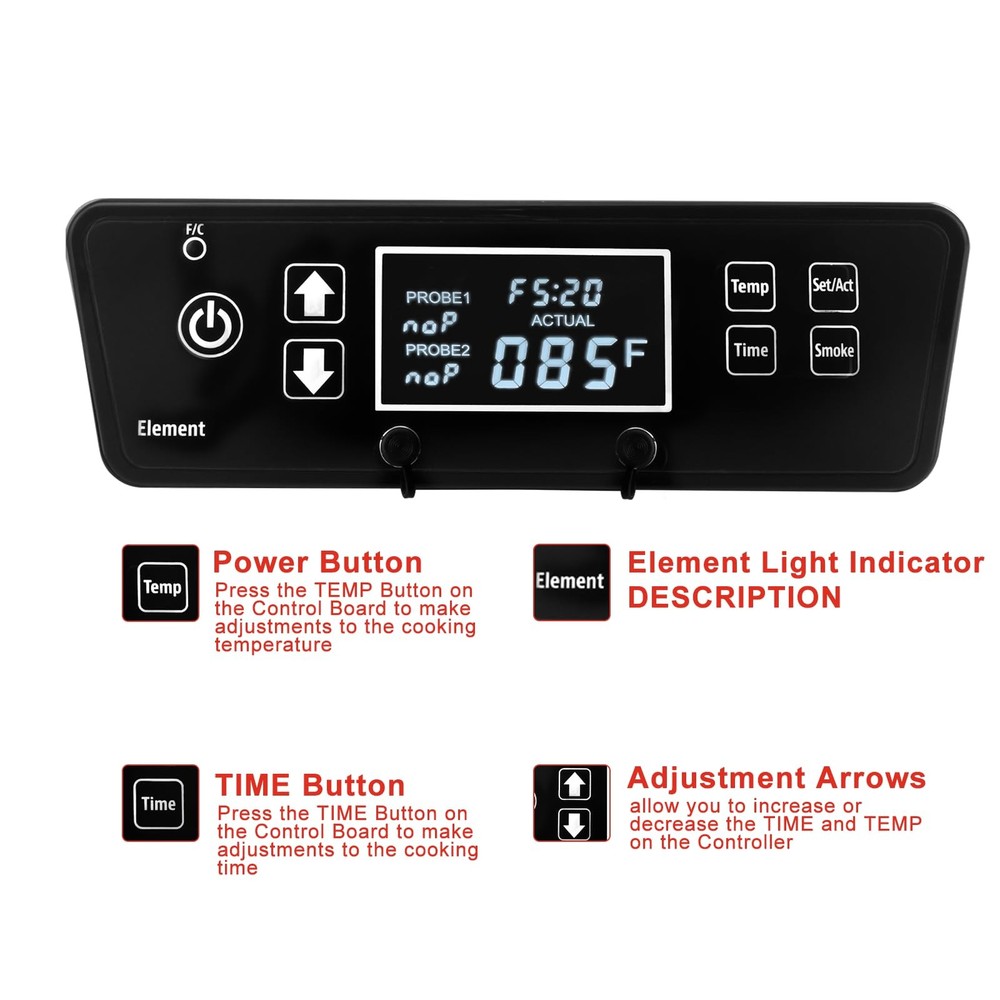 Digital Thermostat Control pb 2 series smoker controller, 2 controller