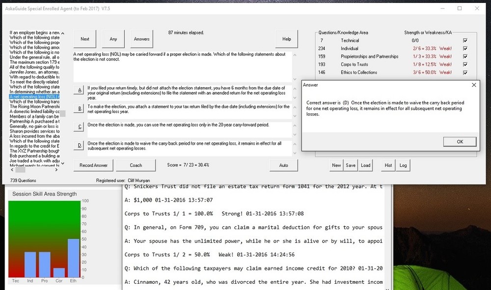 Cert Exam Simulator Software for SEE Enrolled Agent (EA) Review