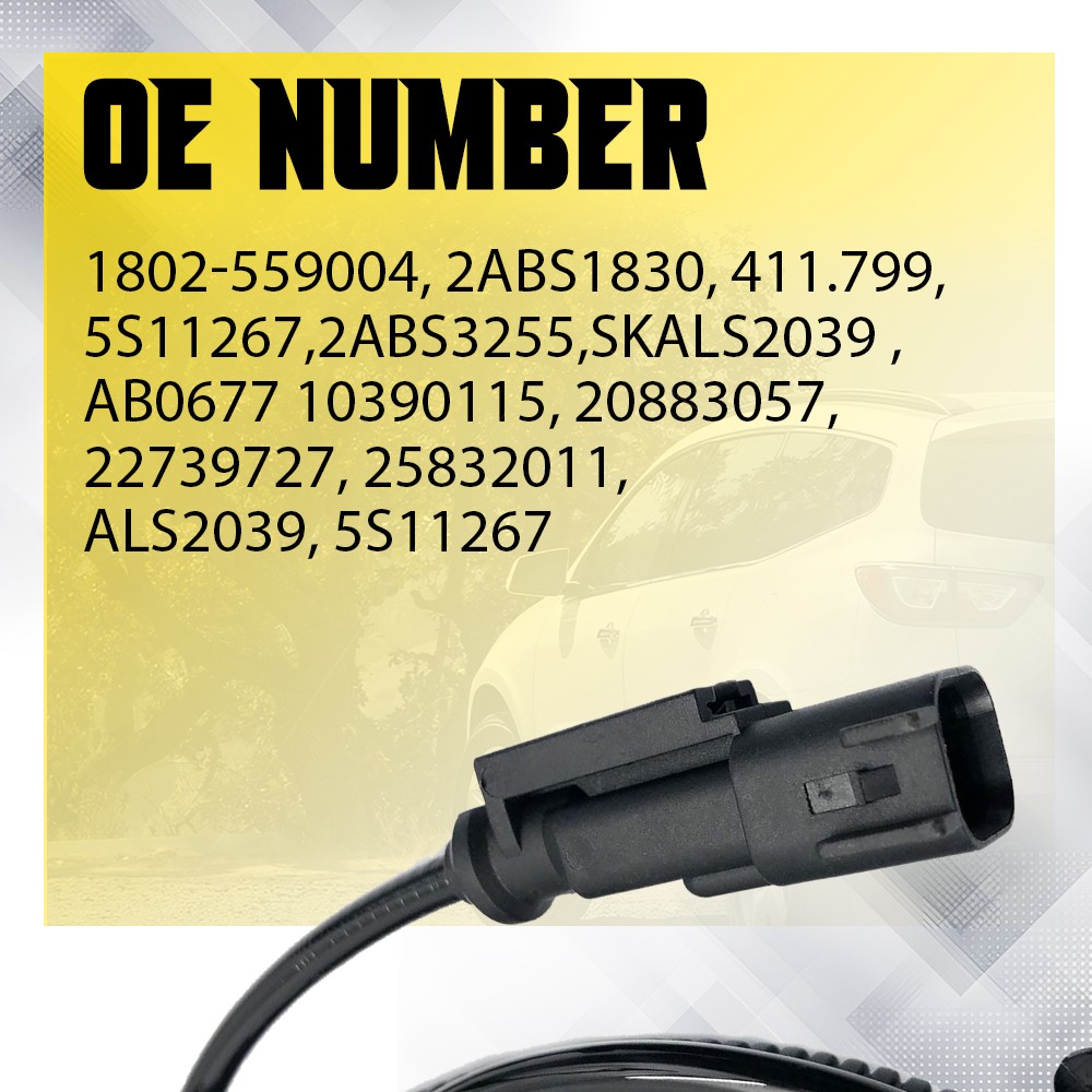 ABS Wheel Speed Sensor Front Driver/Passenger Side for 2009-2017 Chevy Traverse