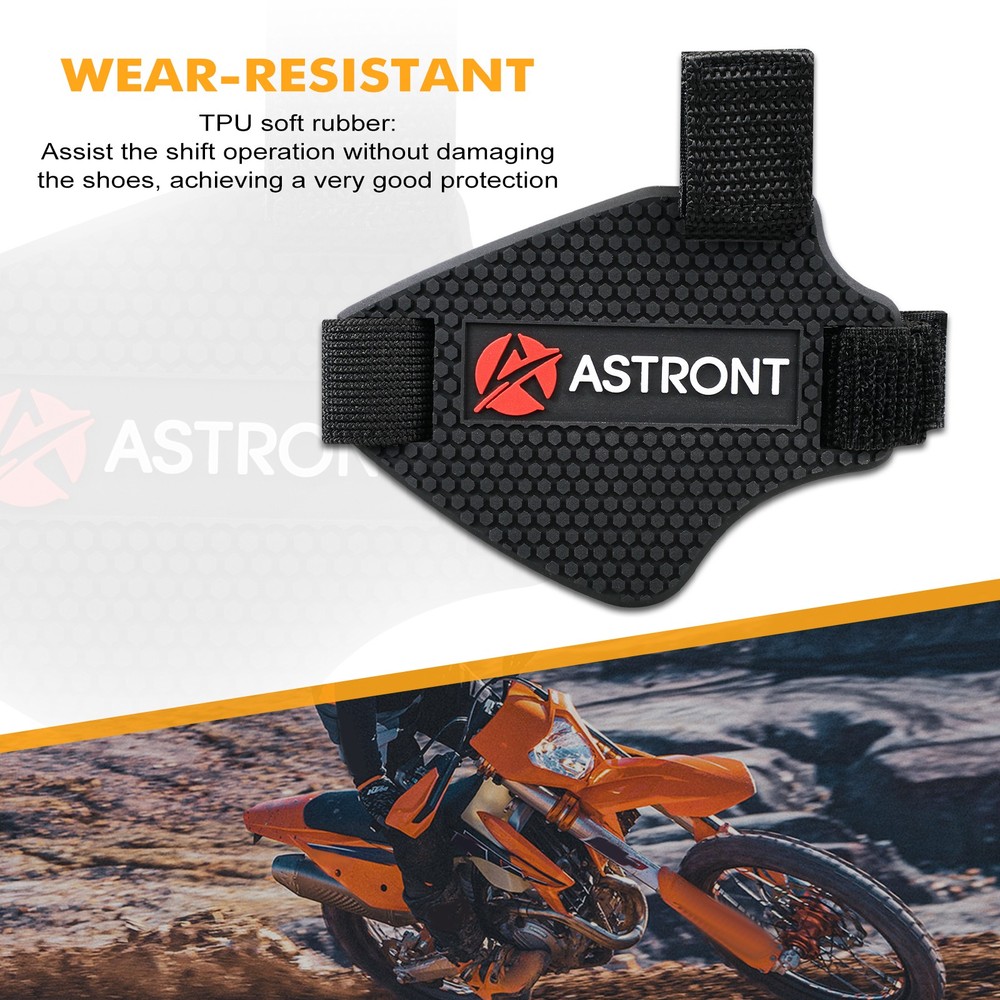 Motorcycle Gear Shifter Shoe Boot Guard Pad Cover Protector Adjustable Strap