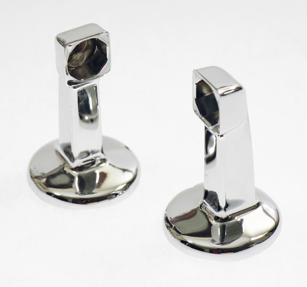 Vintage Hoover Chrome Surface Mount Towel Brackets