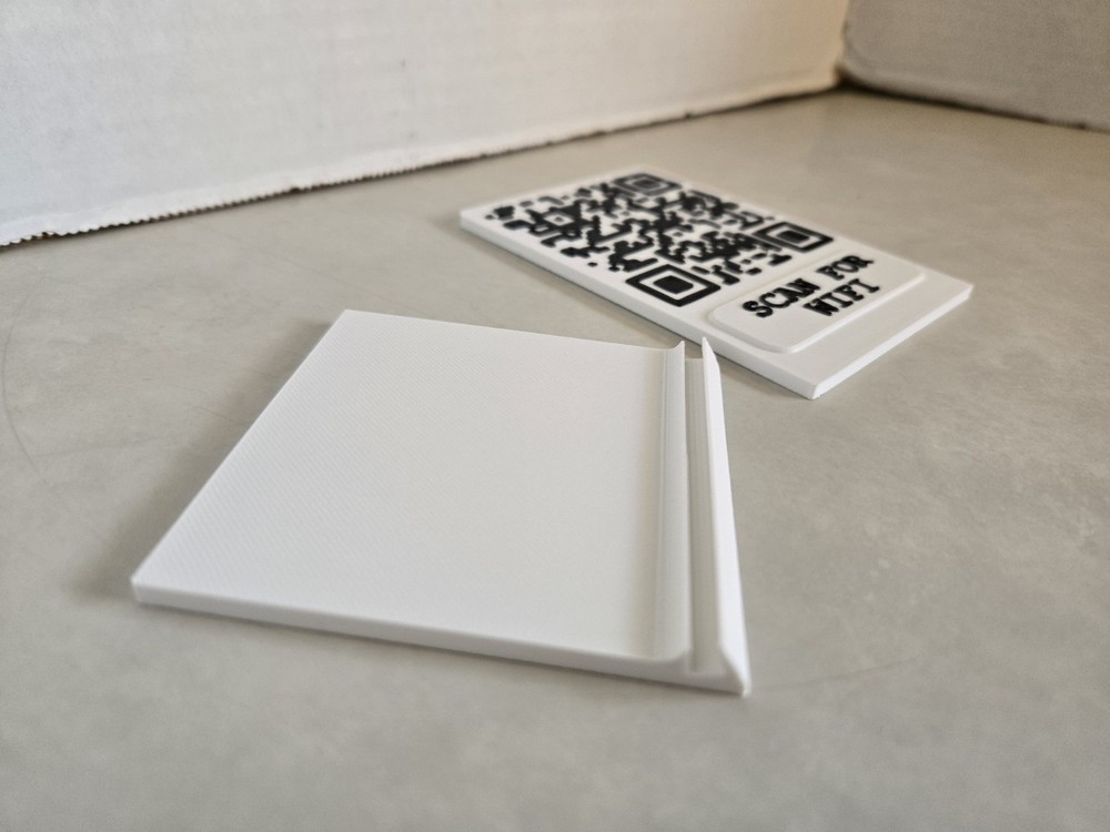 Prank Wifi Qr Code Stand, Middle Finger Monkey