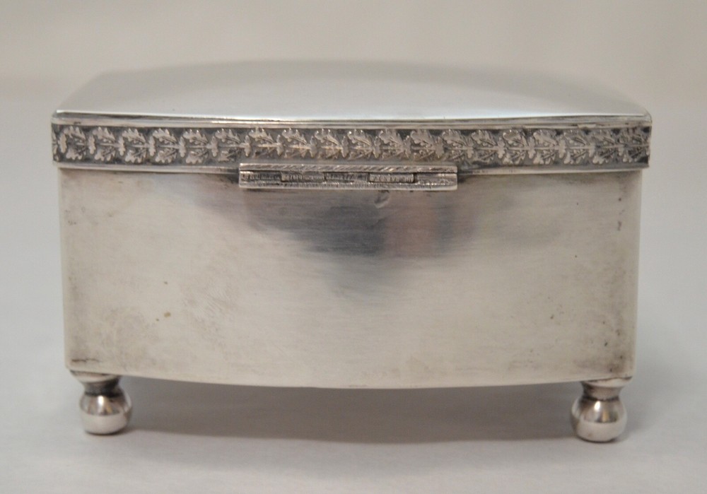Polish Art Deco 800 Silver Footed Box