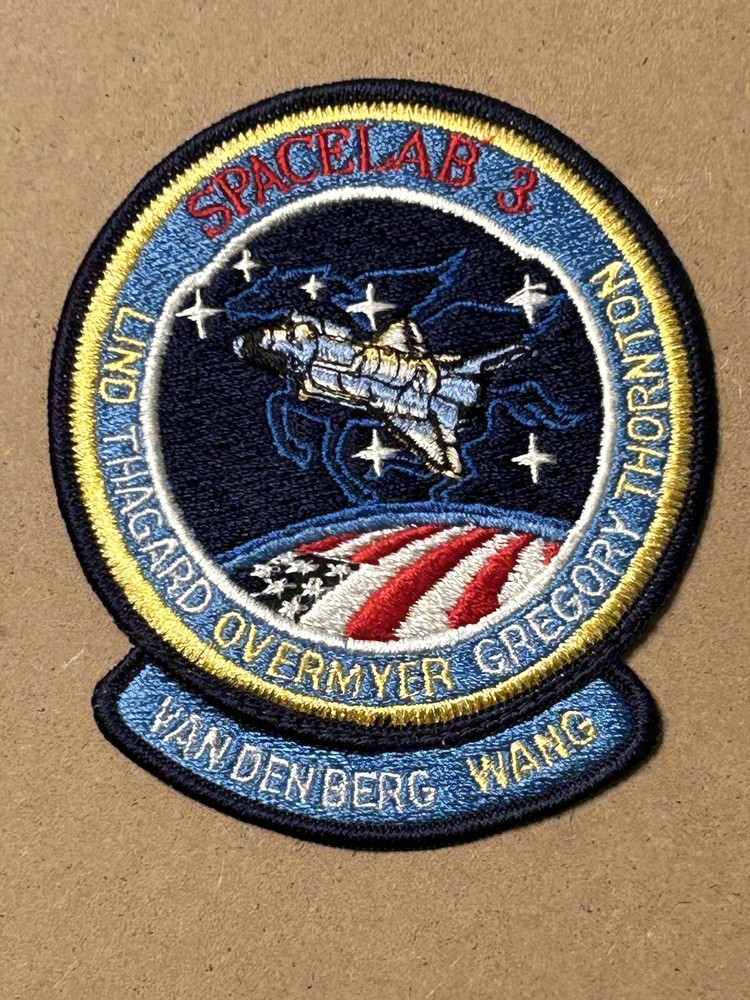 NASA Space Shuttle Challenger STS-51B Mission Patch Spacelab 3