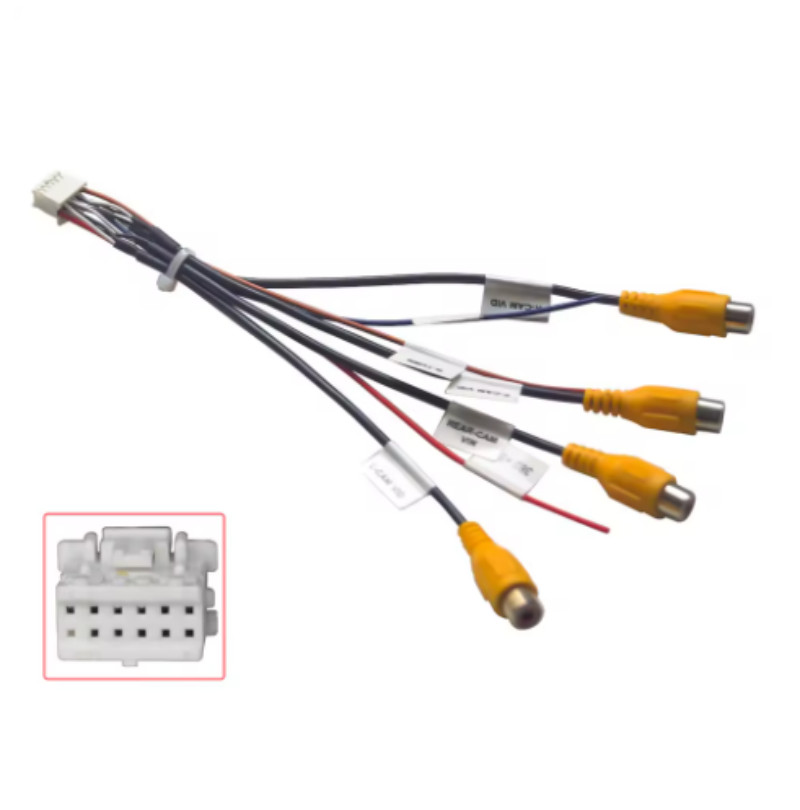 12pin Cable Adapter For Android Head Unit &Built-in 360 Panoramic Camera System