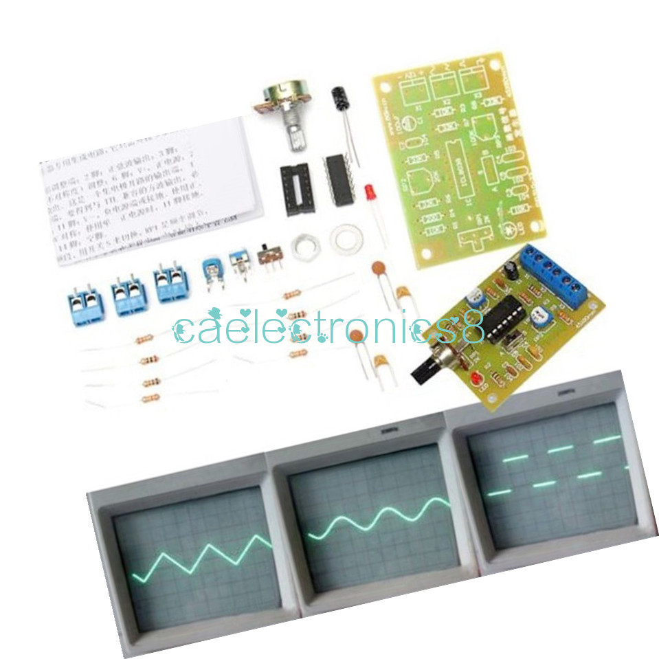 ICL8038 Function Signal Generator Module Sine Square Triangle Wave Output Kit