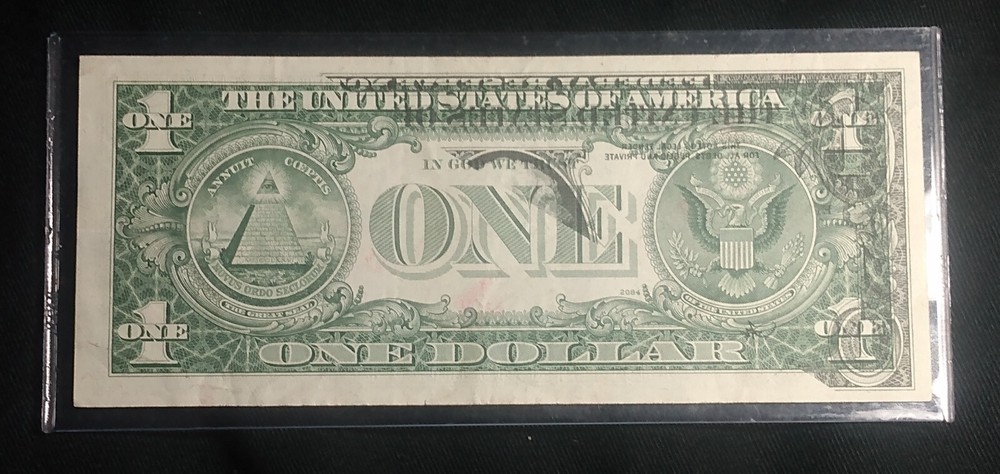 1974 $1 Wet Ink Transfer Error Circulated