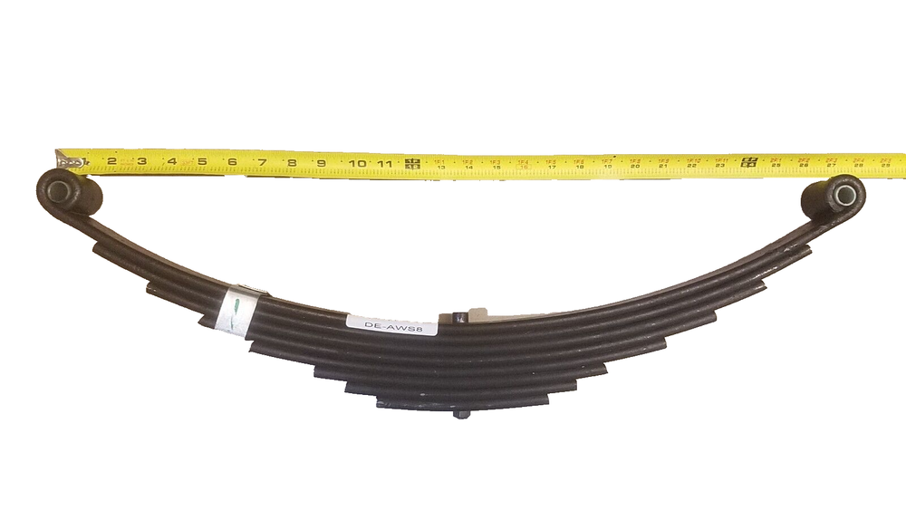 2 Trailer Leaf Springs, 4000#, 8 Leaf, 26" Long Eye To Eye, 1.75" Wide