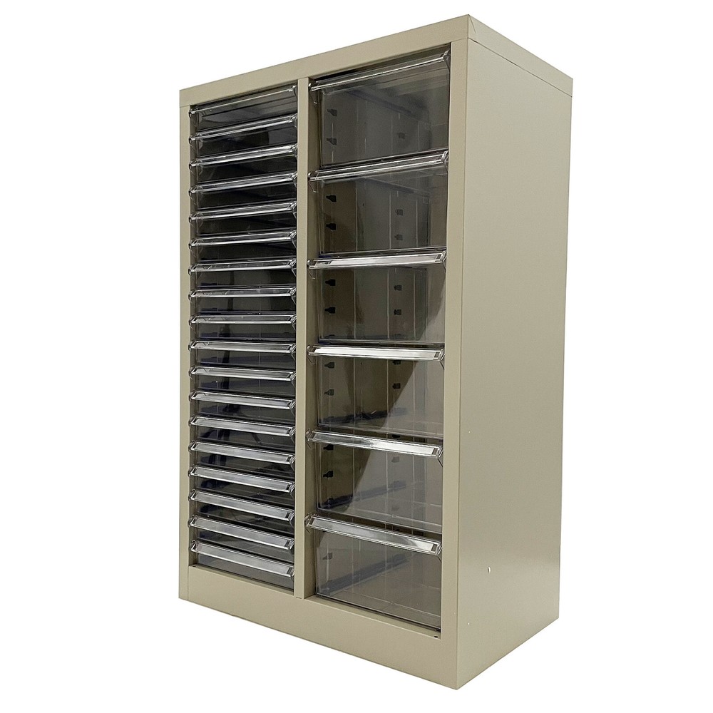 24 Drawer Filing Cabinet Office Document Paper Storage File Container