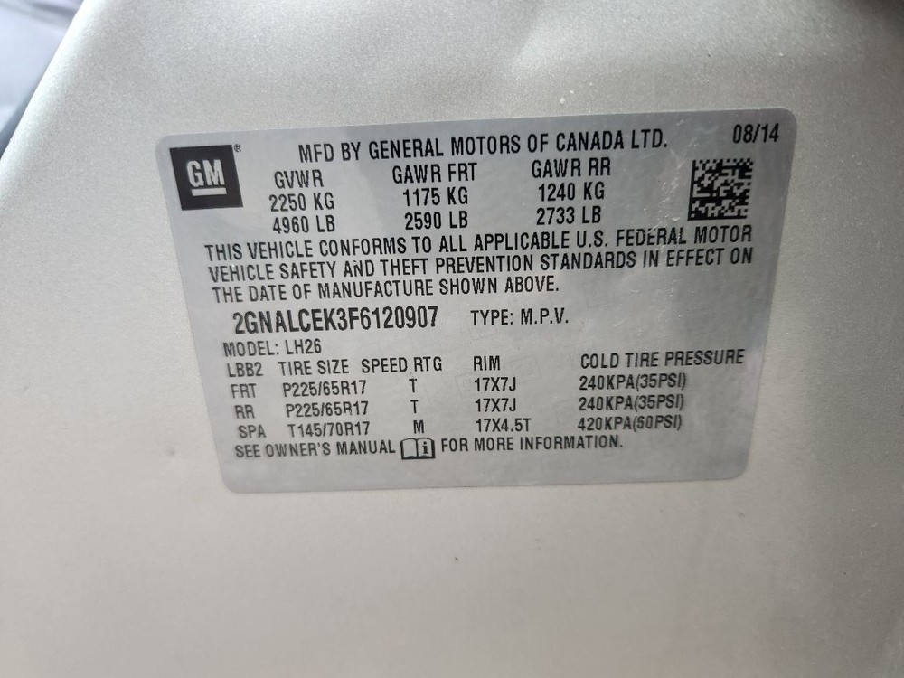 2010-2017 GMC Terrain Dash Mounted Lower 7" Display Screen