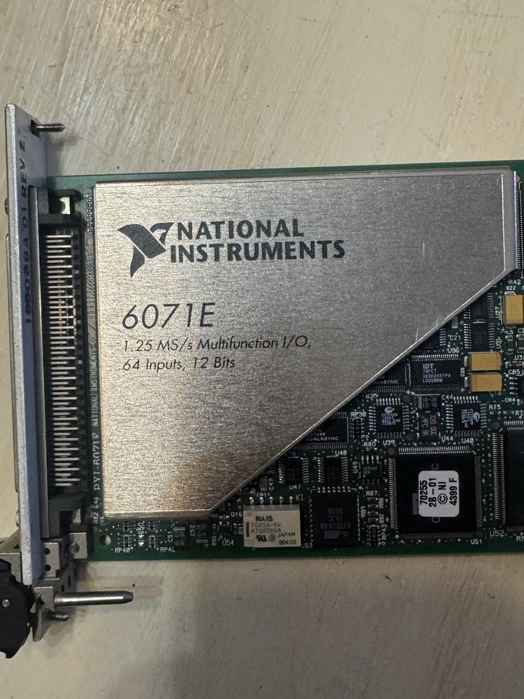 National Instruments 6071E 1.25 MS/s Multifunction I/O 64 Input 12 Bits