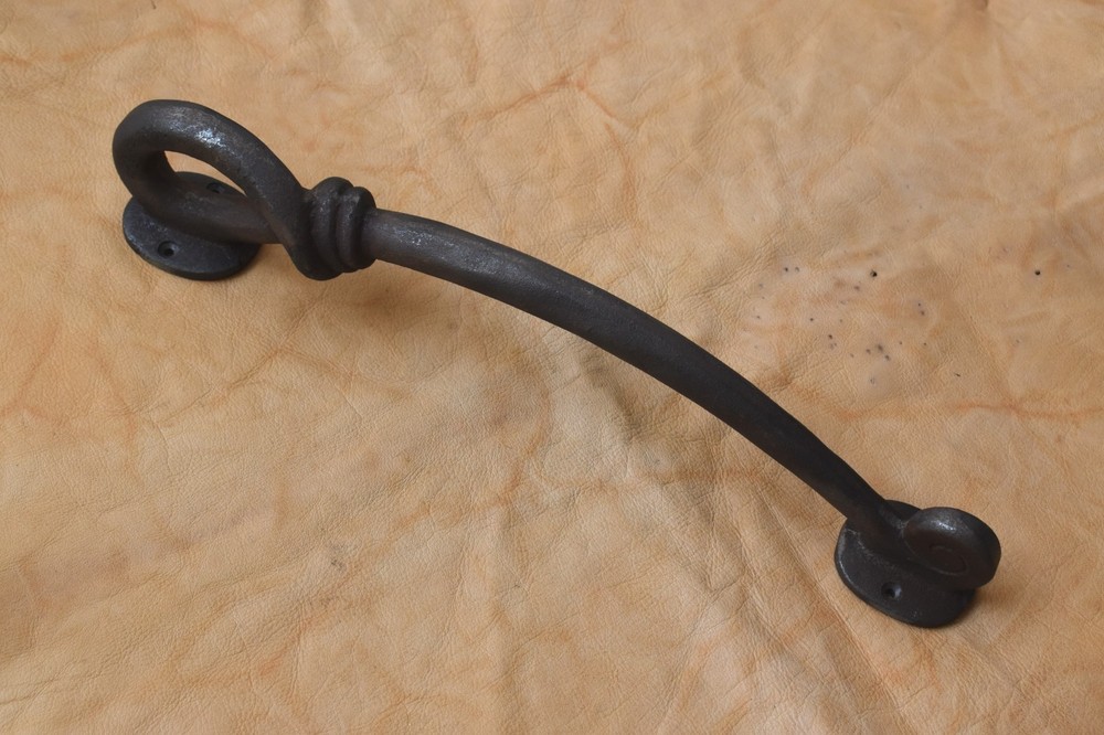 Vintage style Cast iron Large Front door gate Twisted Rope Shape pull handle