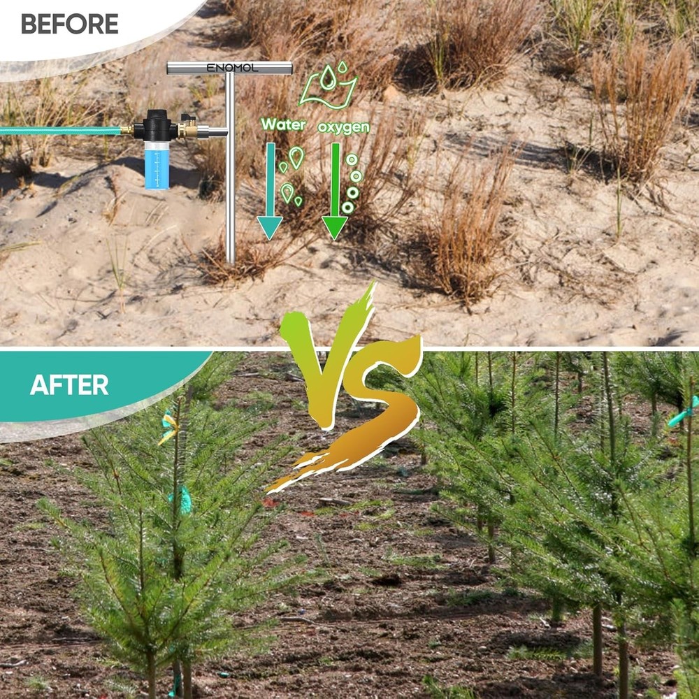 Stainless Steel Deep Root Tree Watering Tool,Root Feeder with Fertilizer Bottle