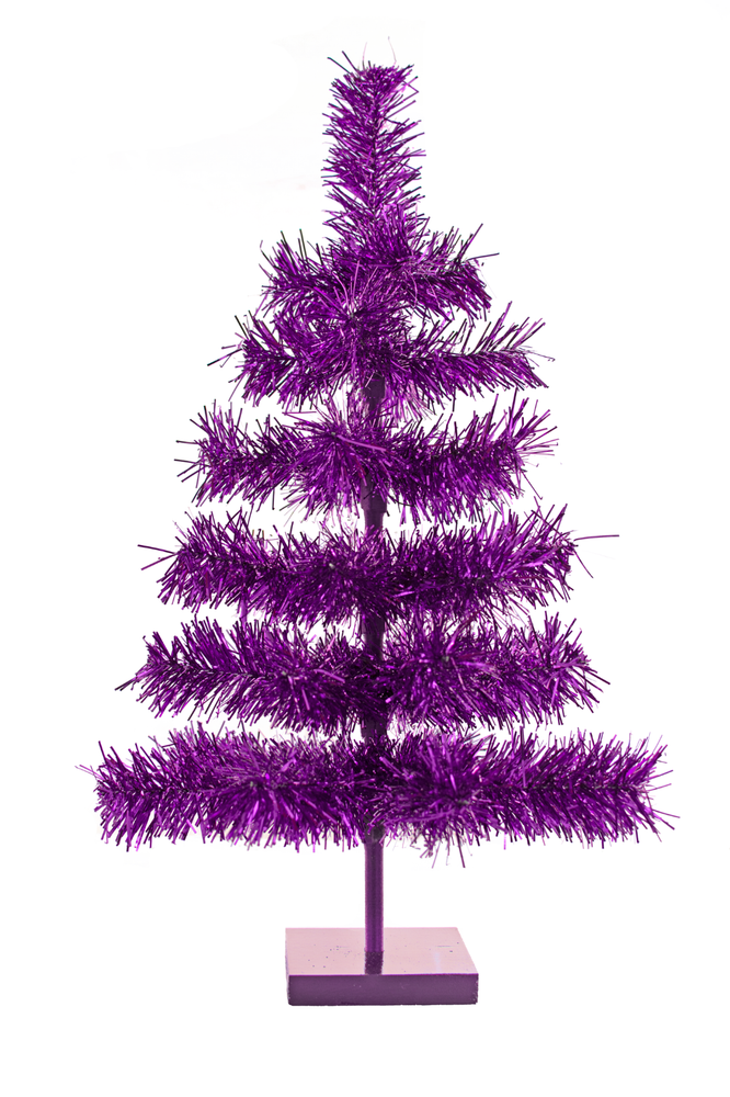 Artificial Tinsel Christmas Trees Decorative Display Table-Top Multi Colors