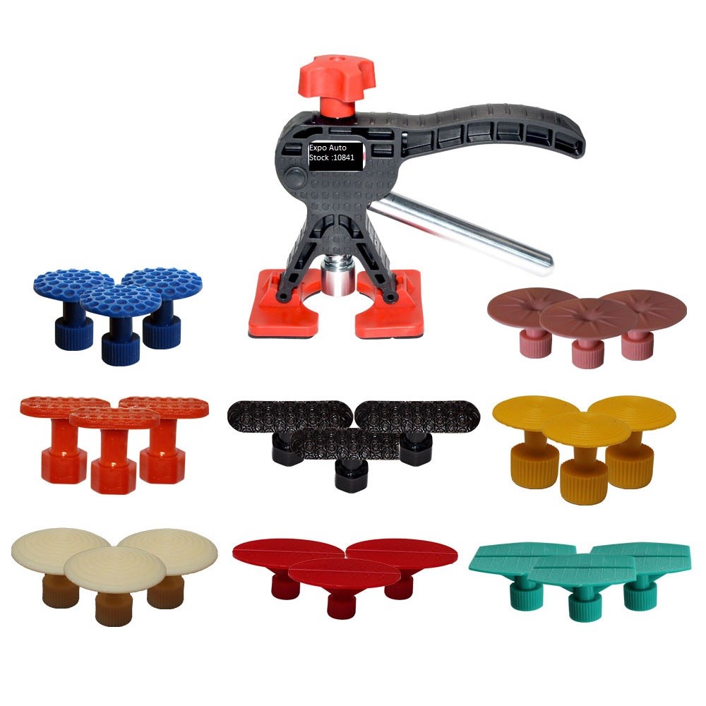 Paintless Dent Puller Adjustable Tool  with 8 profile glue pads 3  each