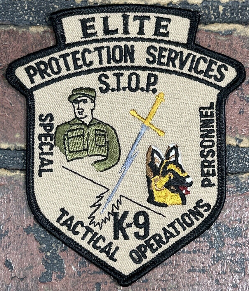 ELITE K-9 Security Service Patch Tactical Operations