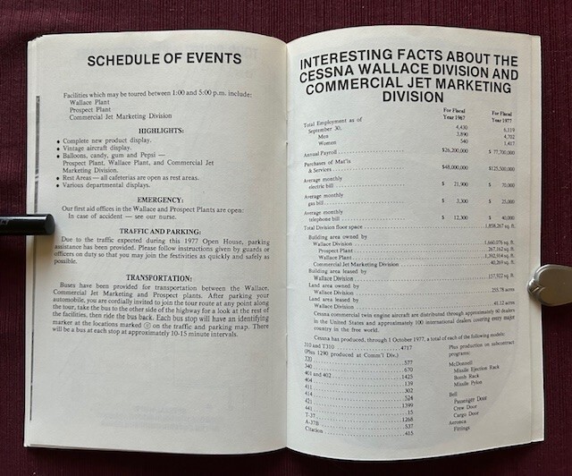 Cessna 50th Anniversary Open House 1977