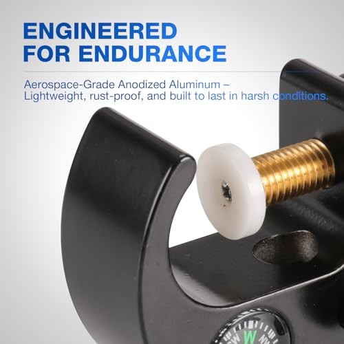 Quick Release Clamps Data Collector Holder – Open Clamp Bracket with Compass,