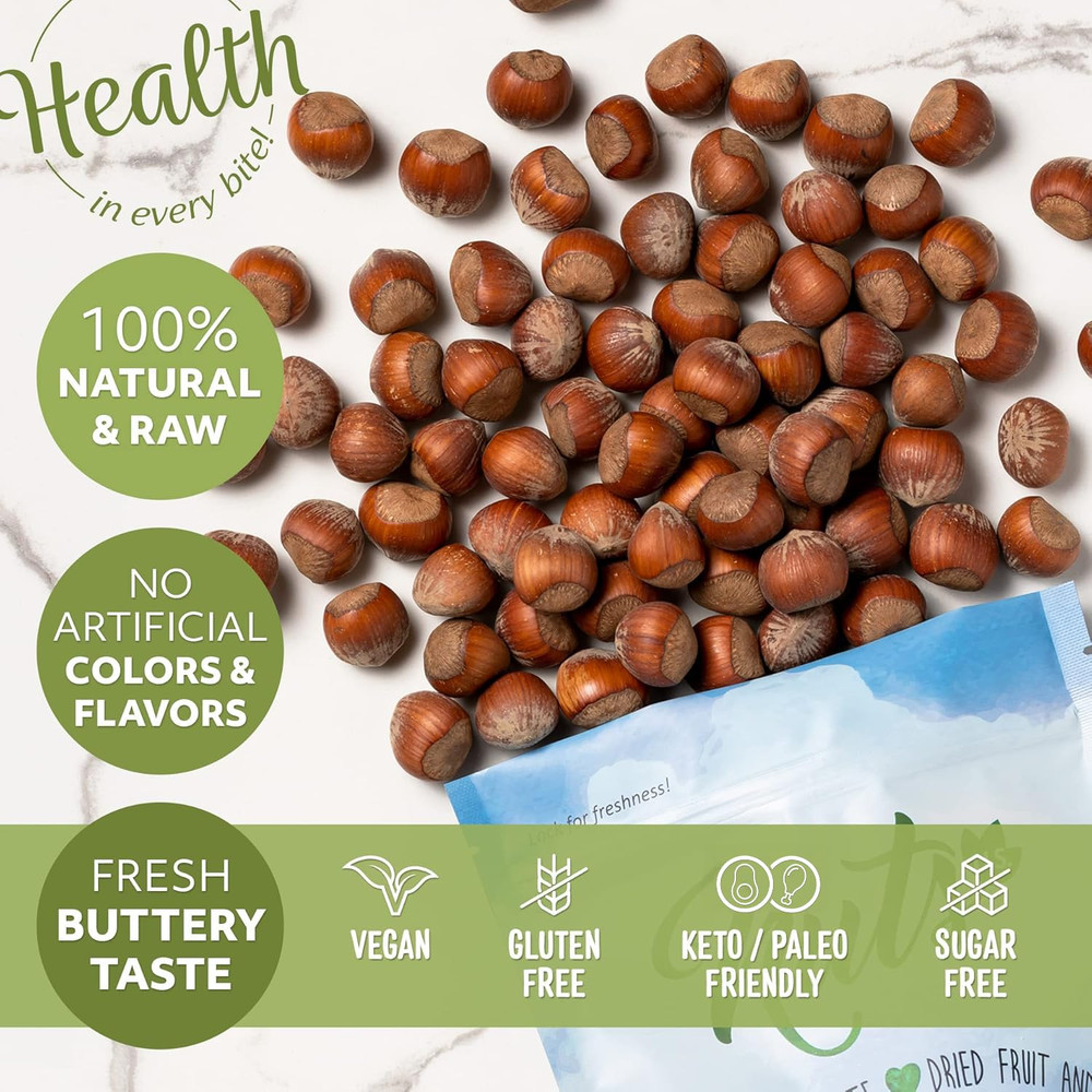 Oregon Hazelnuts in Shell Whole Raw Unsalted
