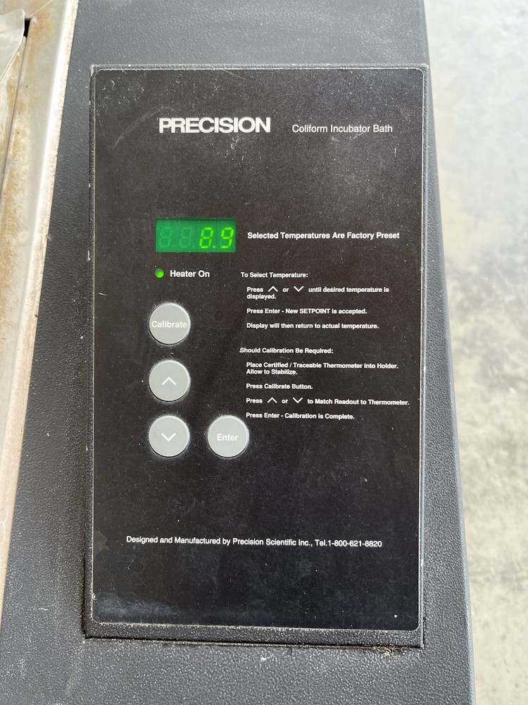 Precision Scientific Coliform Incubator Circulating Water Bath Used Good