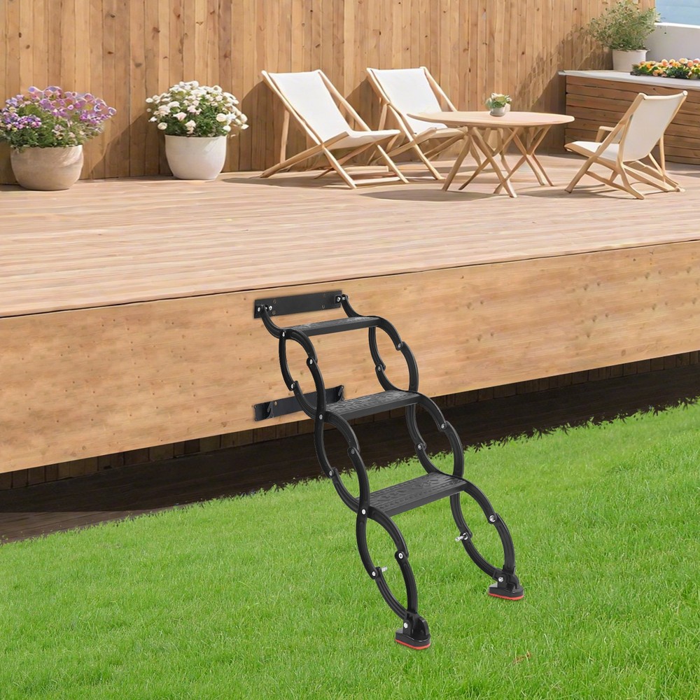 Wall Mounted Folding Ladder Telescoping Step Ladders Retractable Folding Stair