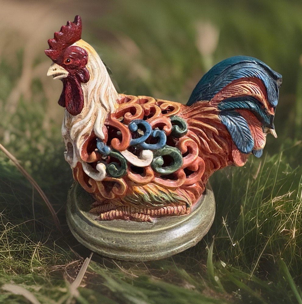 Rooster Lamp/Night Light 7”x 7” Electric