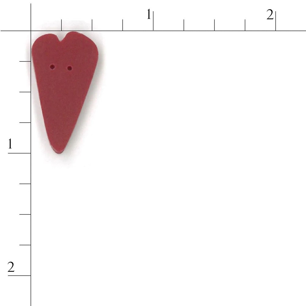 Red Heart Buttons by Just Another Button Company