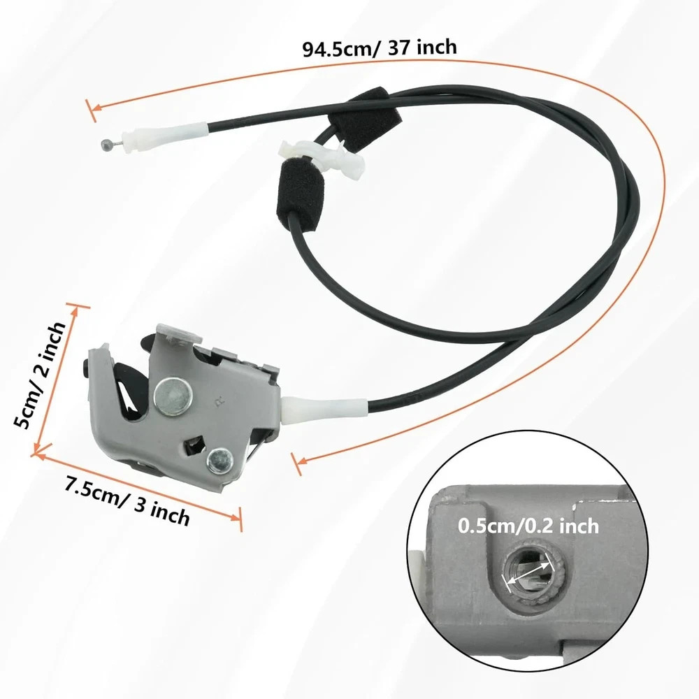 Upper Door Latch with Cable Compatible with 1992-2009 E150 E250 E350| Rear Upper