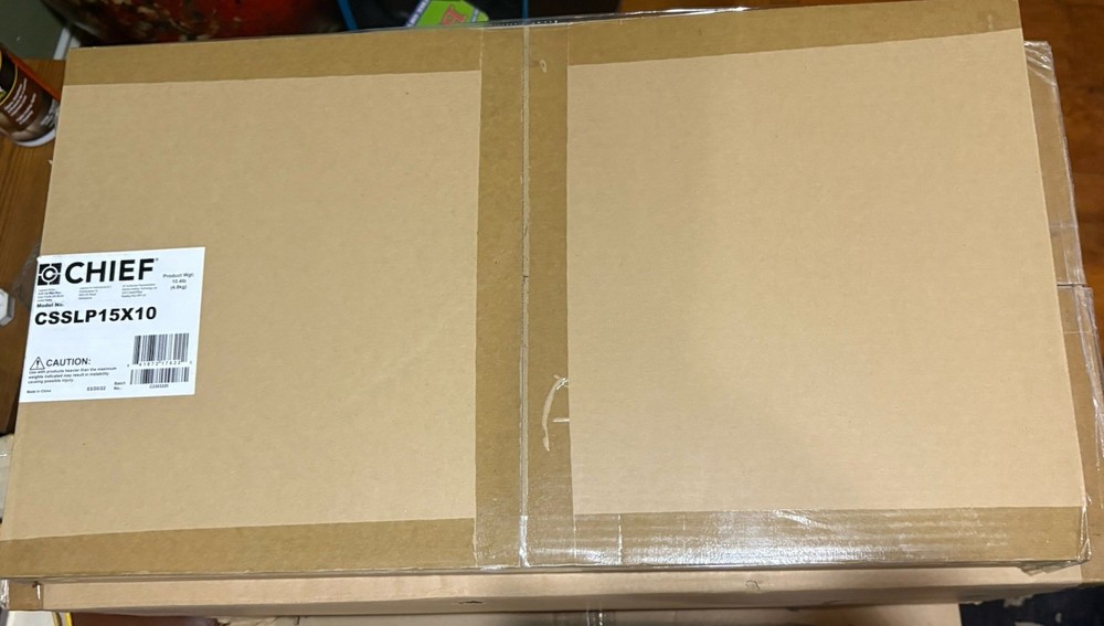 Chief CSSLP15X10 Proximity Slide-Lock Component Storage Panel 15" x 10" Black