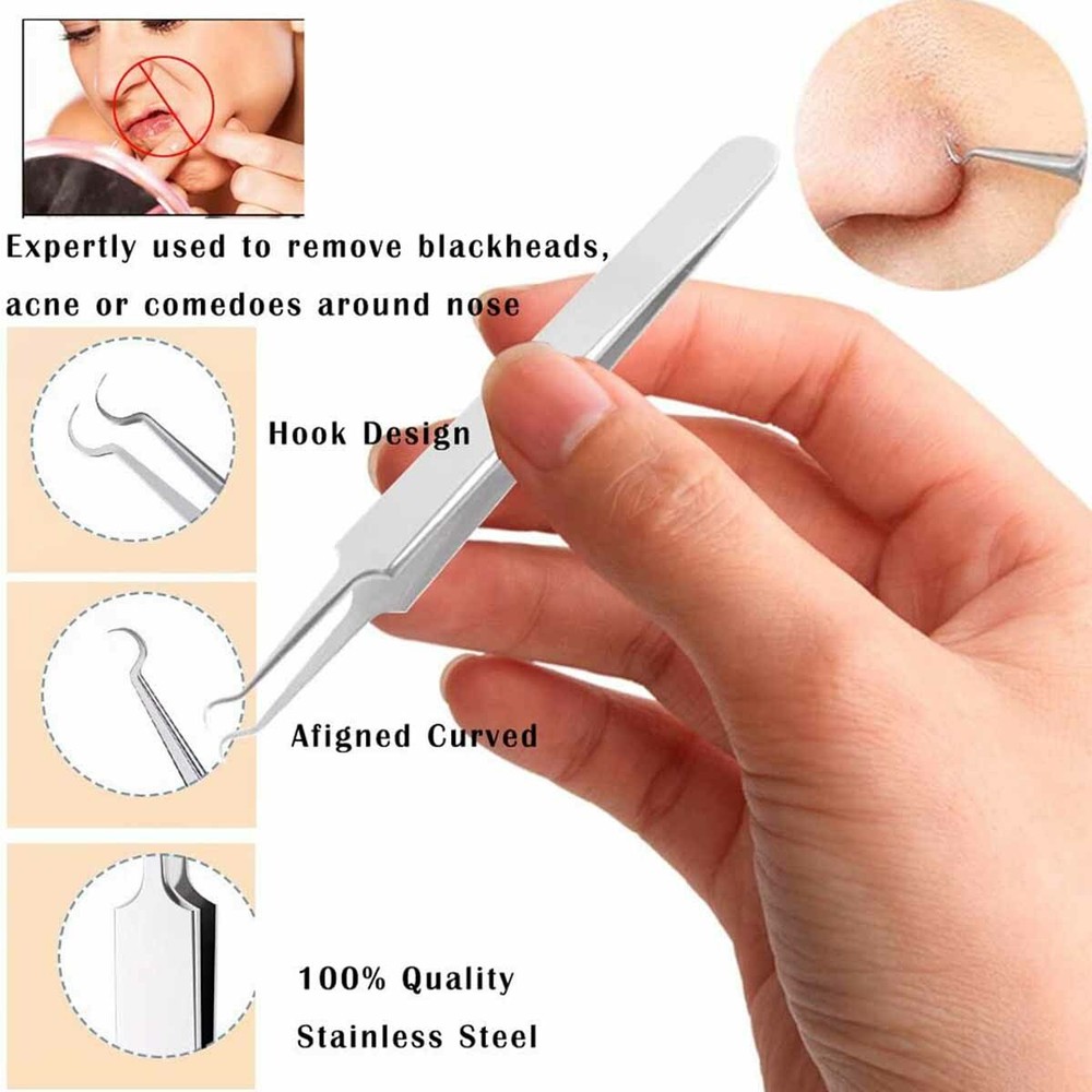 9 Pcs/set Acne treatment tools ,Comedone Extractor,Get rid of the pustule tools