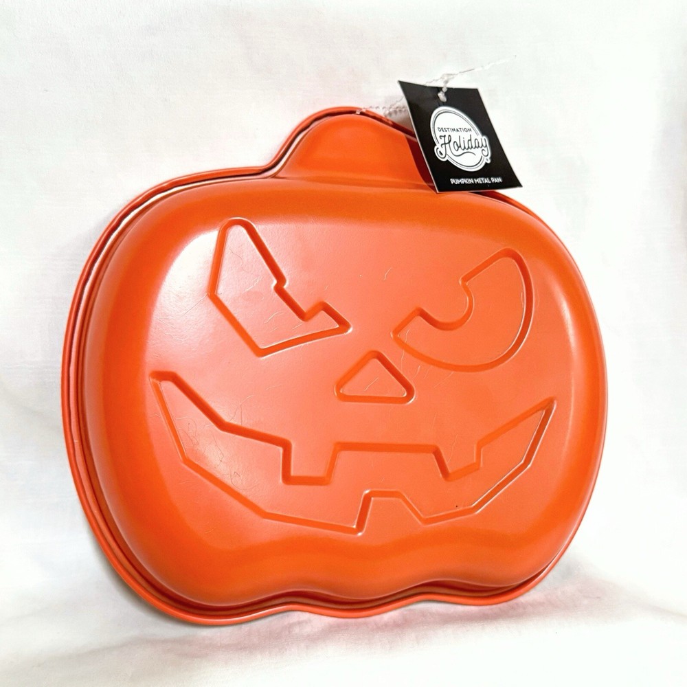 Pumpkin Baking Pan Metal Halloween Cake Baking Jack-o’-lantern Fall HEB