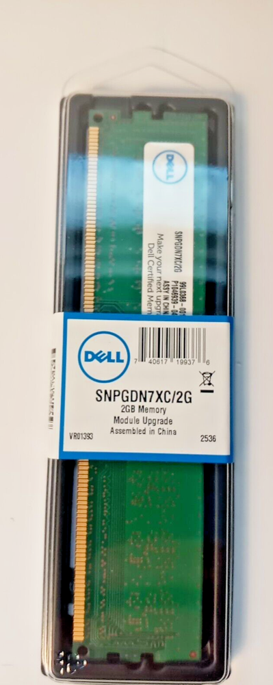 DELL PERIPHERALS SNPGDN7XC/2G 2GB CERT MEMORY MODULE