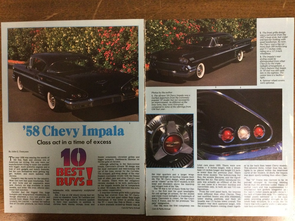 Misc 5702 1991 Article 1958 Chevrolet Impala 4 page