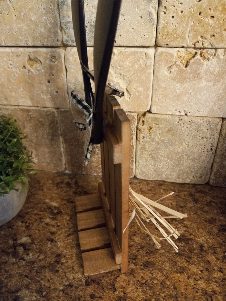 Handmade stained wood bunny