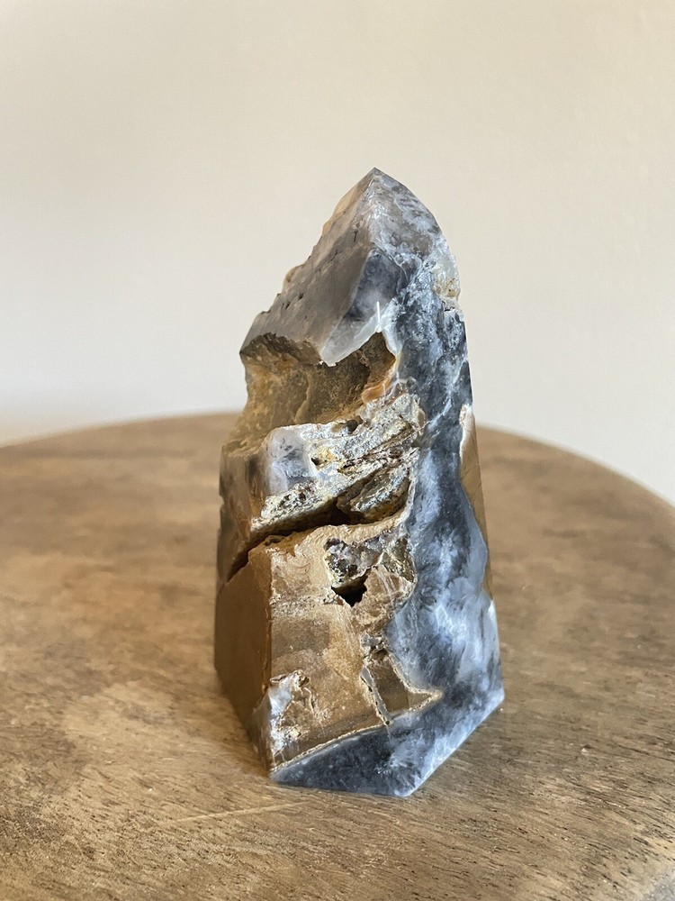 Stunning Blue & Gold Jasper Crystal Point