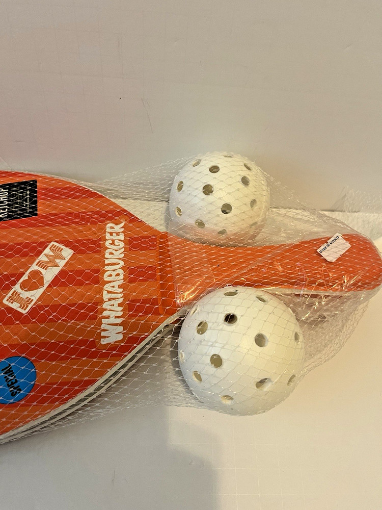 Whataburger Pickleball Paddle Set Balls NEW