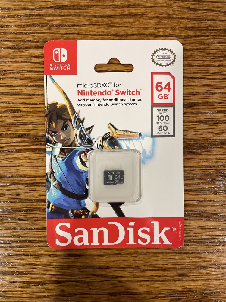 SanDisk 64GB MicroSDXC Card (Nintendo Switch) | Used | CIB
