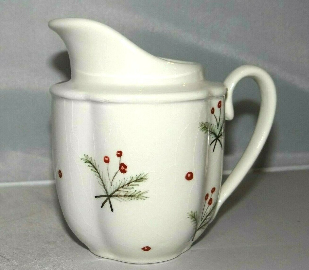 Tree Branches & Blossoms Floral Herbs 8oz. Creamer Pitcher Apple and Branches