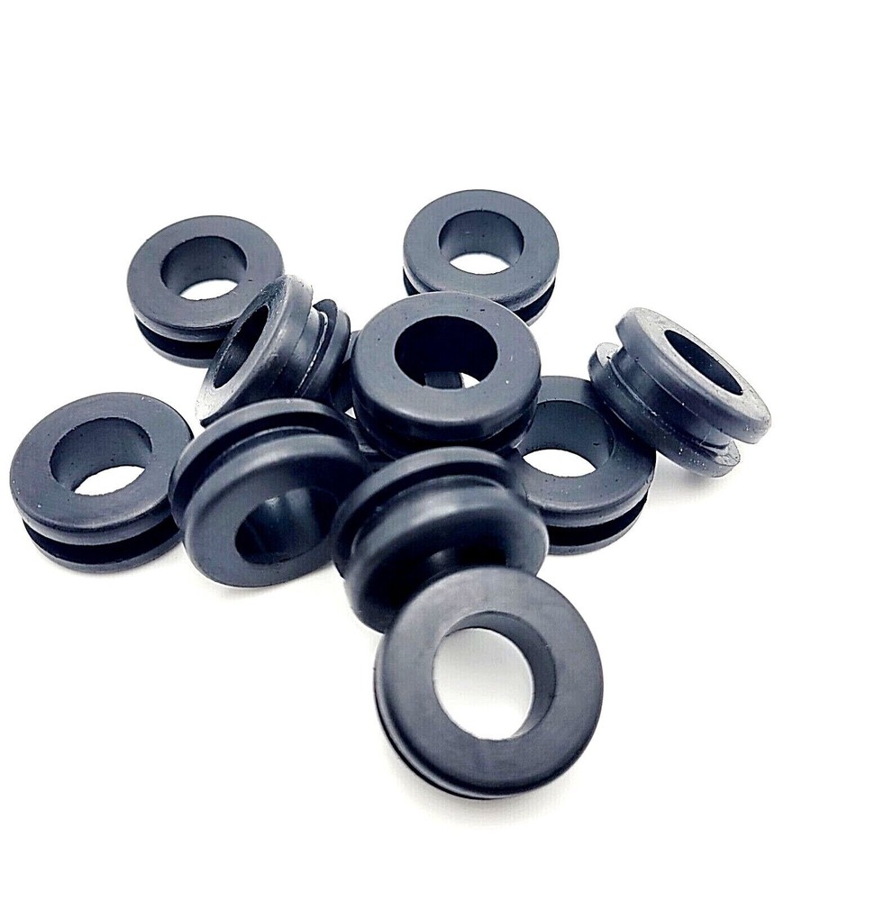 3/4" Panel Hole Rubber Cable Grommets 1/2" ID for 1/8” Thick Wall Wiring Bushing