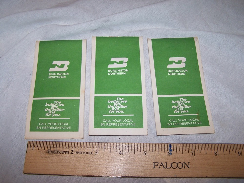 1980 1981 1982 BURLINGTON NORTHERN Pocket Notebook
