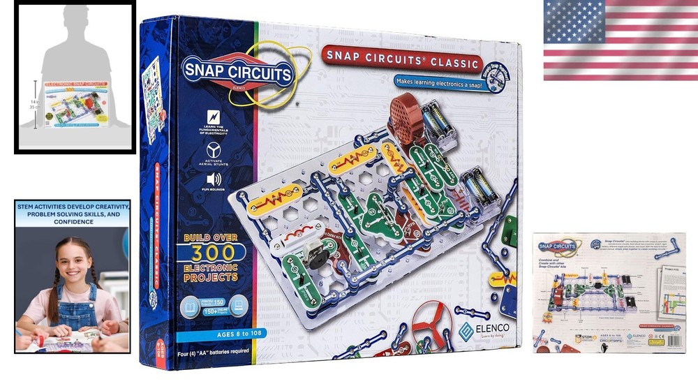 Educational Electronics Kit | 300+ Projects | Kids 8+-