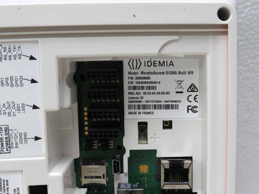 ✔ Idemia 293638877 SIGMA Wide Multi Biometric Identification, 5" Color [CTCNC]