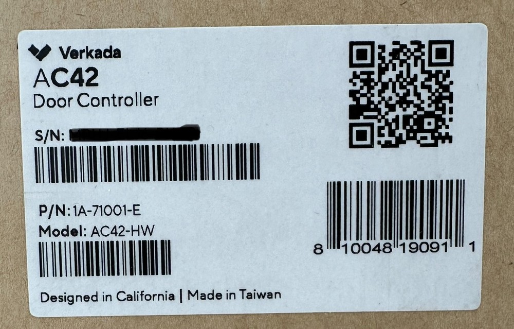 Verkada AC42-HW 4 Door Controller