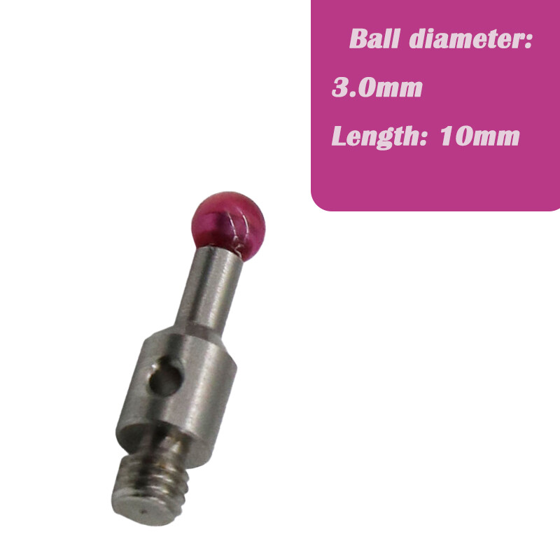 Touch Probe Ruby Ball M3 Thread L10mm Stylus TESA/Hexagon ROMER Ruby stylus ball