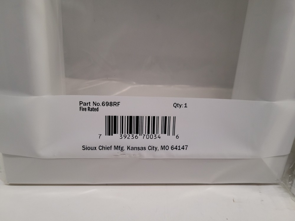 Sioux Chief MFG 698RF Omni Panel FIRE RATED FRAME (Lot 2)