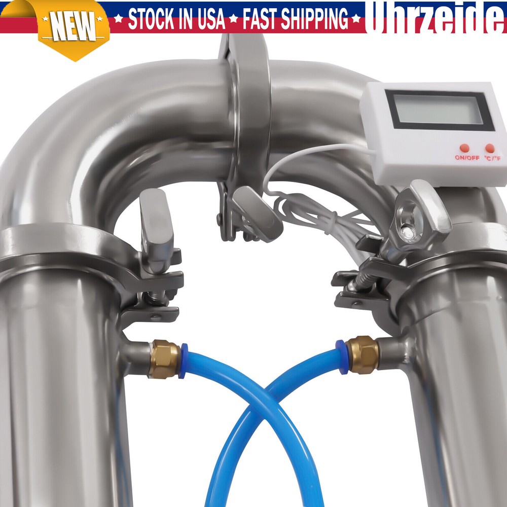 2"inch Stainless Still Moonshine Reflux Distilling Column Brew Wine Making Tool